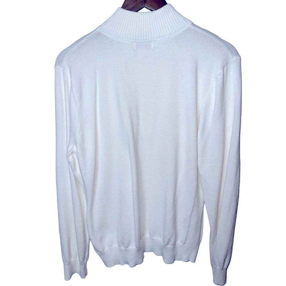Foxcroft Women's 1/4 Zip Soft Knit Pullover Sweater Size XL - Picture 3 of 8